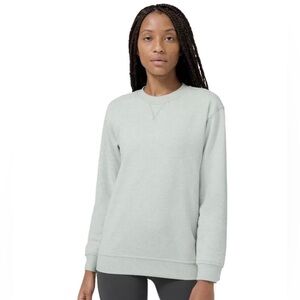 Lululemon All Yours Crew Terry Heathered Island Mist